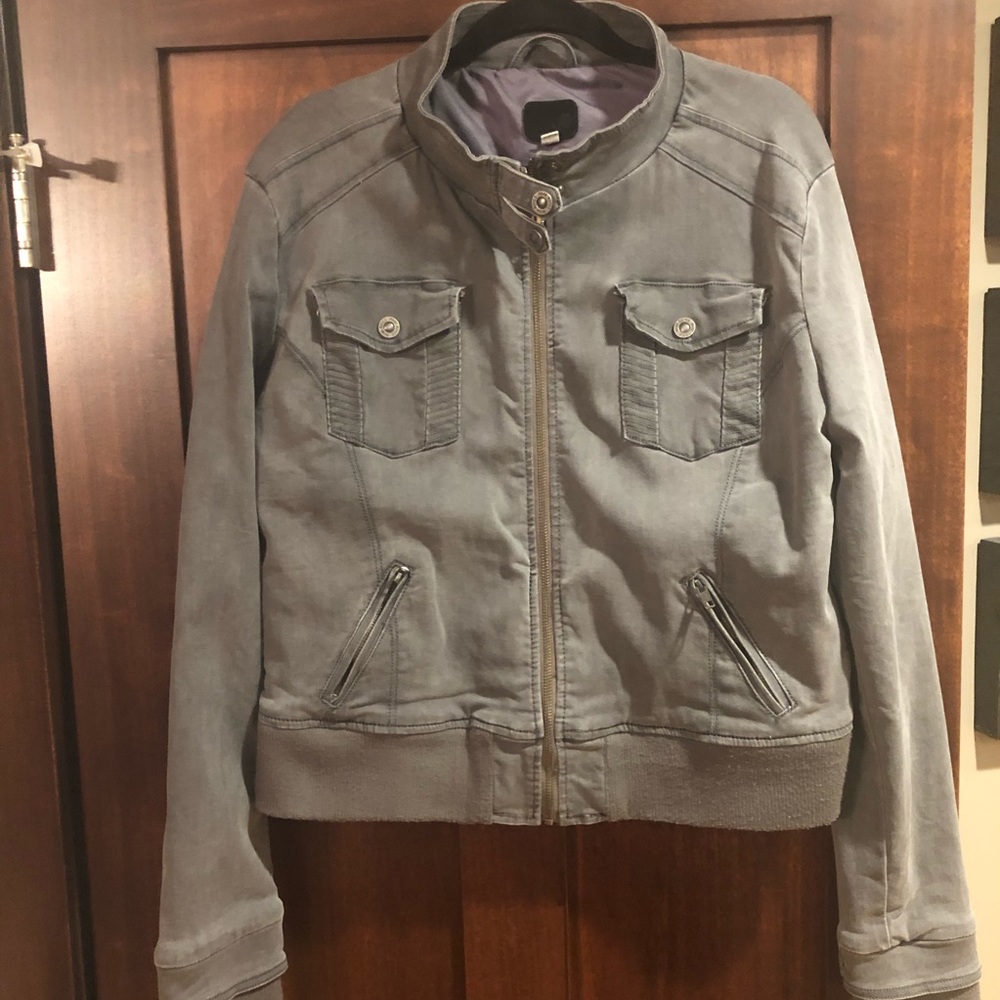 Royce Rose Slate Bomber Jacket